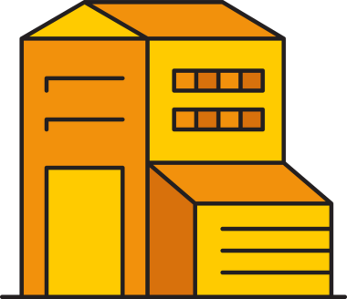 Ofis Kulesi ve Apartman Binası Simgesi