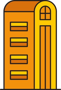 Ofis Kulesi ve Apartman Binası Simgesi