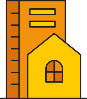 Ofis Kulesi ve Apartman Binası Simgesi