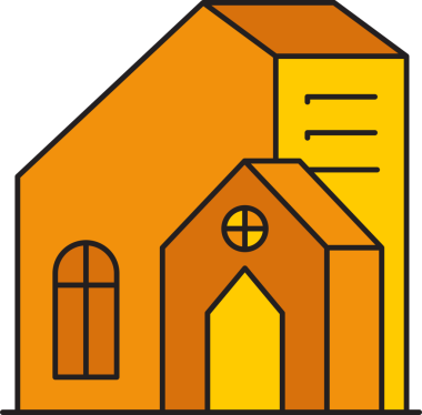 Ofis Kulesi ve Apartman Binası Simgesi