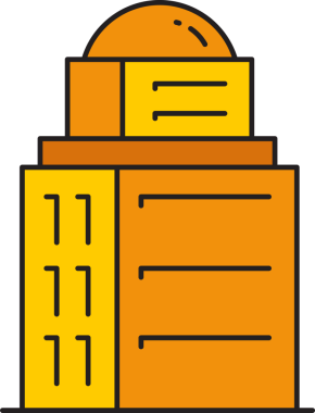 Ofis Kulesi ve Apartman Binası Simgesi