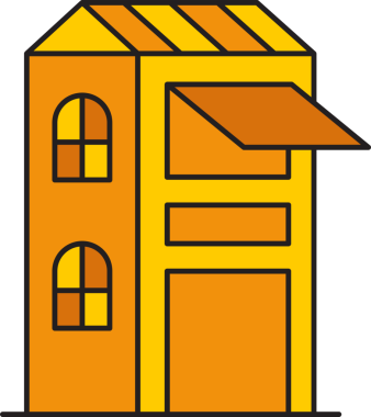 Ofis Kulesi ve Apartman Binası Simgesi