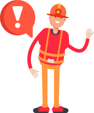 İtfaiyeci Karakteri ve Hata İşareti