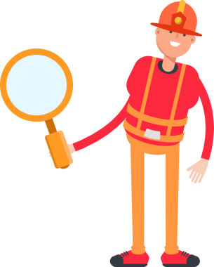 İtfaiyeci Karakteri Büyüteci