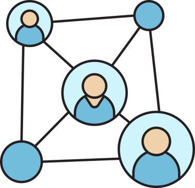 İnsan Diyagramı Simgesi Bağlanıyor