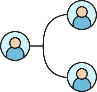 İnsan Diyagramı Simgesi Bağlanıyor