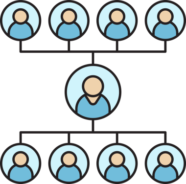 İnsan Diyagramı Simgesi Bağlanıyor
