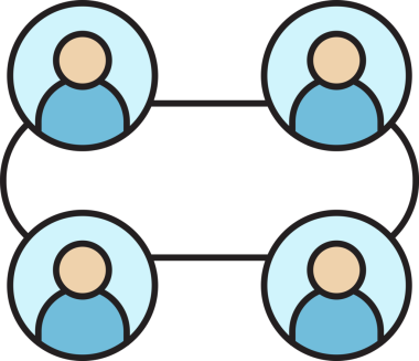 İnsan Diyagramı Simgesi Bağlanıyor