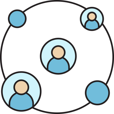 İnsan Diyagramı Simgesi Bağlanıyor