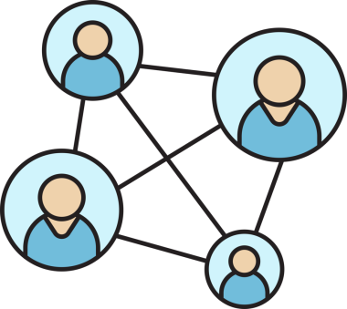 İnsan Diyagramı Simgesi Bağlanıyor