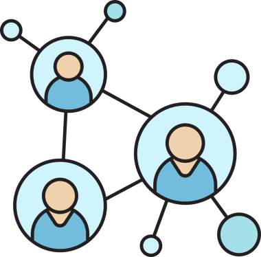 İnsan Diyagramı Simgesi Bağlanıyor