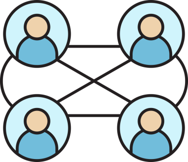 İnsan Diyagramı Simgesi Bağlanıyor