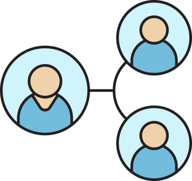 İnsan Diyagramı Simgesi Bağlanıyor