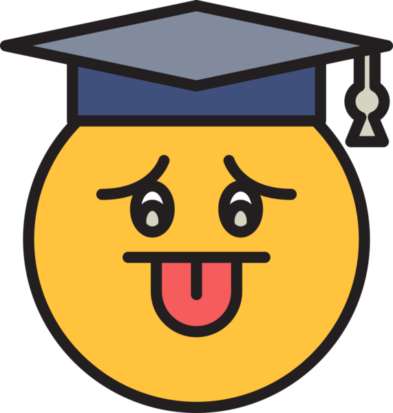 Komik Öğrenci Emoji Clipart