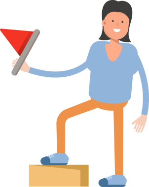 Çizgi Kadın Karakter Çizimi