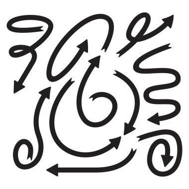 ok sembolü vektör illüstrasyonunu ayarla