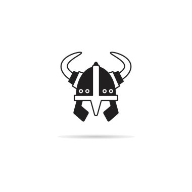 Beyaz arkaplanda şövalye başlığı simgesi