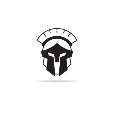 Beyaz arkaplanda şövalye başlığı simgesi