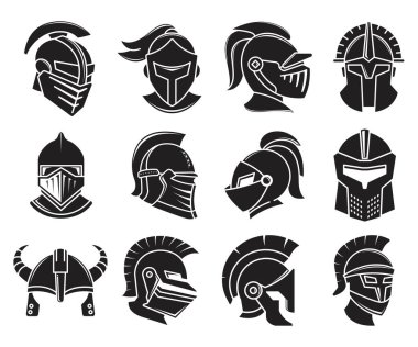 Şövalye ve gladyatör miğferi simgeleri