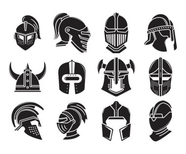 Şövalye ve gladyatör miğferi simgeleri