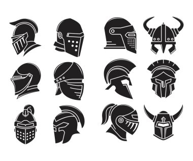 Şövalye ve gladyatör miğferi simgeleri