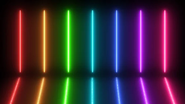 Colorful Flicker Neon Light Technology VJ Loop Dancing Stage Background