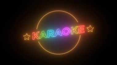 KARAOKE Text Neon Sign Light Symbol Billboard LED