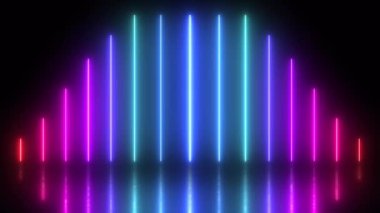 Seamless Loop Colorful Flicker Neon Light Technology VJ Loop Floor Dancing Stage