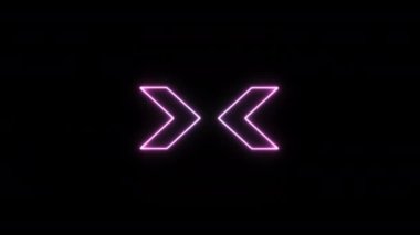 Seamless Loop Directional Arrow Flicker neon light road sign LED VJ Loop Dancing Stage Background