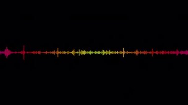 Seamless Loop Abstract Sound Waves Speaker Voice Waveform Audio BGM Isolated Transparent Alpha