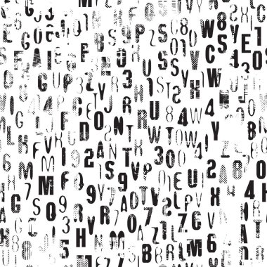 Soyut grunge düz İngilizce harfler vektör arkaplan arka planı büyük Latince harflerle retro tarzı. Duvar kağıdı, ambalaj kağıdı, kumaş için uygun.