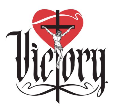 Gotik bir haçla yazılmış 