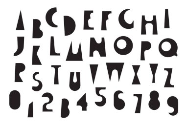 Basit, kalın, esprili, geometrik yazı tipi, bayram ve parti temalı. Kitap, edebiyat, peri masalı, karikatür, başlıklar. Latin alfabesi harfleri ve numaraları. Kullanılan yapay zeka yok