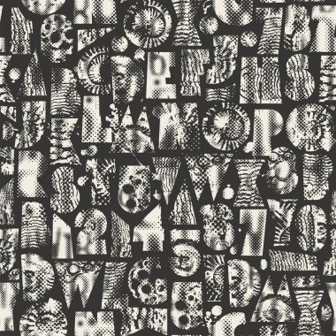 Deniz temalı geometrik şekilli, desenli, kabuklu ve pikselli, dikişsiz yazı tipi olan soyut vektör şablonu. Kumaş, tekstil, tişört tasarımı, fayanslar, duvar kağıdı, ambalaj kağıdı. Hayır Al. 