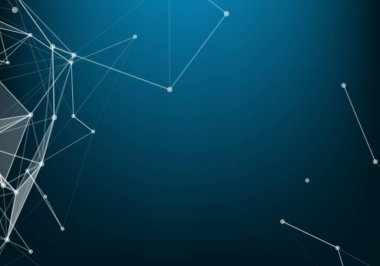 Düşük Poli Bağlantılı Noktalar ve Çizgiler - Bağlantı Yapısı - Geleceğin HUD Arkaplanı