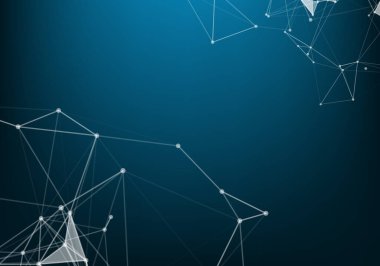 Moleküler yapısı arka plan ve iletişim. Arka plan molekülü Dna ve neural ağ ile. Yapay zeka. Bağlantılı çizgiler ve noktalar ile bilim ve teknoloji kavramı