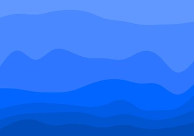 Soyut mavi koyu arkaplan. Dinamik dalga şekilleri bileşimi.