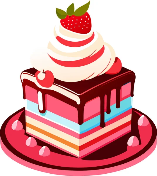 Cupcakes Raspberries Donut Chocolate Sweet Desserts Food Icons — Stock Vector