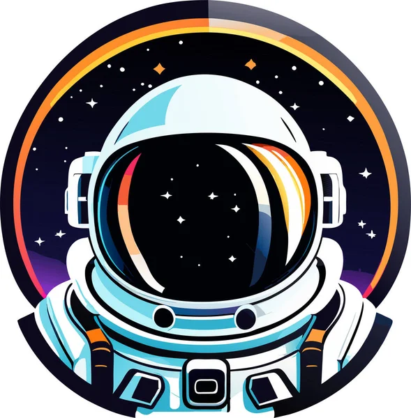 Astronauta Logotipo Mascote Astronauta Logotipo Esport —  Vetores de Stock