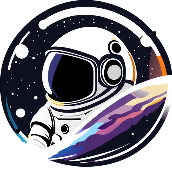 Astronaut Logo Maskot Astronaut Logo Esport — Stockový vektor