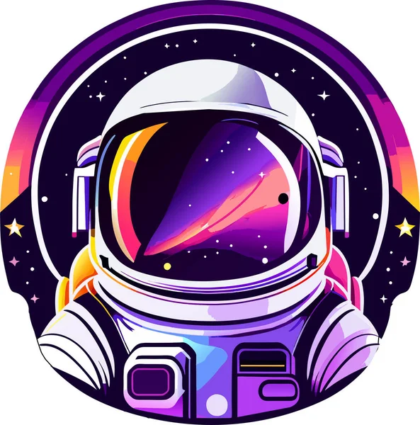 Mascotte Logo Astronauta Astronauta Logo Esport — Vettoriale Stock