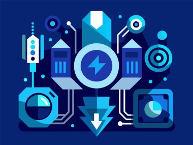 HUD, GUI futuristic portal, hologram. Abstract digital user interface technology background.