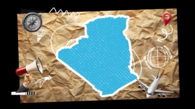 Mısır devleti haritası, hava taşımacılığı ve turizm kavramı