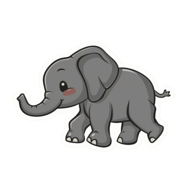 Çocuk projeleri, hatıra defteri ve dekorasyon için harika bir çizgi film etiketi. Yüksek kalite, canlı ve eğlenceli tasarım..