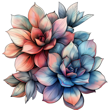 Büyüleyici botanik bir illüstrasyon. Canlı renklerde güzel çiçekler sergiliyor. Doğa aşıkları ve çiçekçi hayranları için ideal..