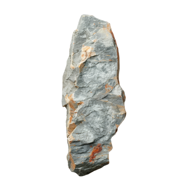 Doğal bir kayayı çevreleyen, doğa, bahçe ve peyzaj teması için ideal çiçeklerin çarpıcı bir görüntüsü..