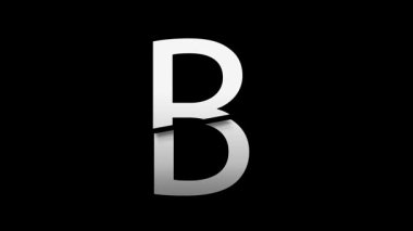 B alfabesinin 3 boyutlu çizimi