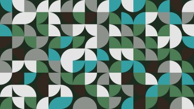 Bu canlı geometrik desen, çeşitli projeler için modern ve sanatsal bir arkaplan yaratarak, dünyevi tonlarda kıvrımlı şekiller ve dairesel tasarımlar dizisi içerir..