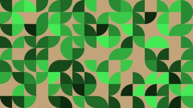 Tarafsız bir arkaplan üzerinde yeşil renk karışımı içeren büyüleyici bir soyut geometrik desen keşfedin. Çeşitli yaratıcı projeler için ideal.