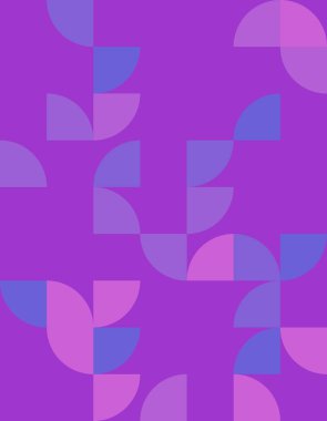 Canlı renk paletinde Bauhaus 'tan esinlenilmiş parlak ve eğlenceli geometrik desenler. Çeşitli tasarım projeleri, duvar kağıtları ve arka planlar için ideal.